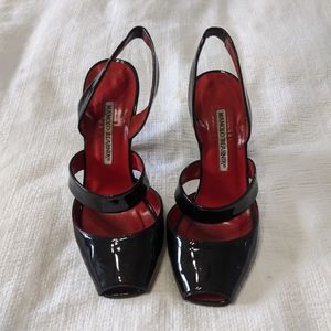 Manolo Blahnik Black Patent Leather Heels